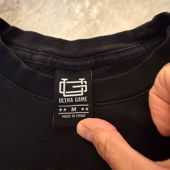 Ultra Game Chicago Bulls 1966 NBA Men's Black T-shirt;‎ Size M - Picture 4 of 4